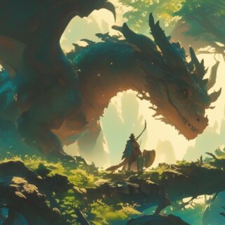 Dragon Warrior Wallpaper Mural