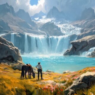 Far Land Scenery Wallpaper Mural