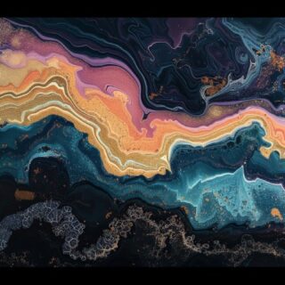 Multicolor Dark Wallpaper Mural