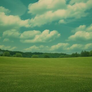 Realistic Effect Green Landscape Wallpaper Mural