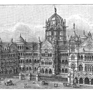 Churchgate Railway Station 1897 Wallpaper Mural