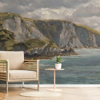 Beautiful Sea Landscape Painting Wallpaper Mural