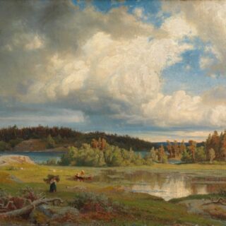 Beautiful Serene Landscape Painting Wallpaper Mural