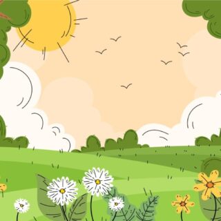 Sun-Kissed Flower Cascade Wallpaper Mural