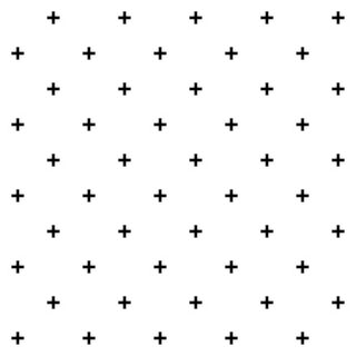 Minimalist Plus Sign Pattern Wallpaper Mural