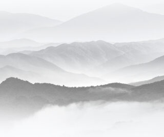 Minimalist Serenade of The Mountains Wallpaper Mural