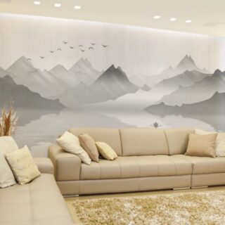 Minimalist Still Waterscape Scenery Wallpaper Mural