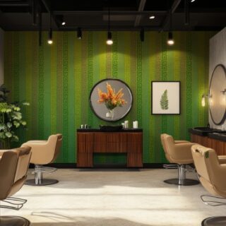 versace Green Pattern Wallpaper Mural
