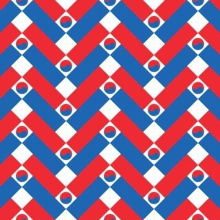 Korean Flag Pattern Wallpaper Mural