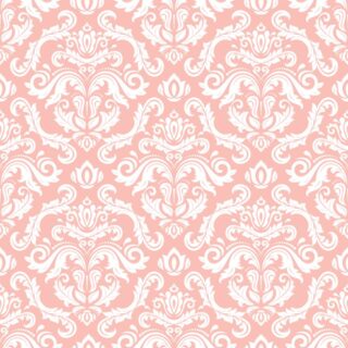 Arabesque Pink Rosette Damask Wallpaper Mural