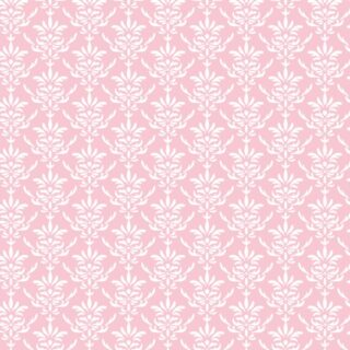 Ballet Pink Flourish Damask Wallpaper
