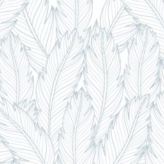 Abstract Soft Blue Feathers Wallpaper Mural