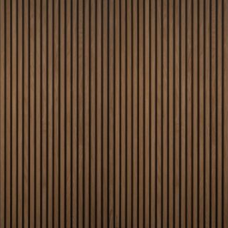 Brown Wooden Acoustic Panels Stripe Wallpaper Mural
