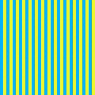 Blue and Yellow Striped Pattern Wallpaper Mural
