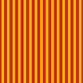 Red and Yellow Stripe Wallpaper Mural