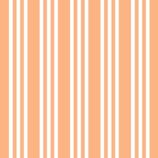 Abstract Soft Pastel Orange Stripe Wallpaper Mural