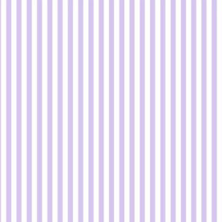 Pastel Violet and White Vertical Striped Wallpaper Mural