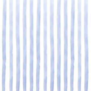 Hand Painted Style Watercolor Pastel Lavender-Blue and White Stripes Wallpaper Mural