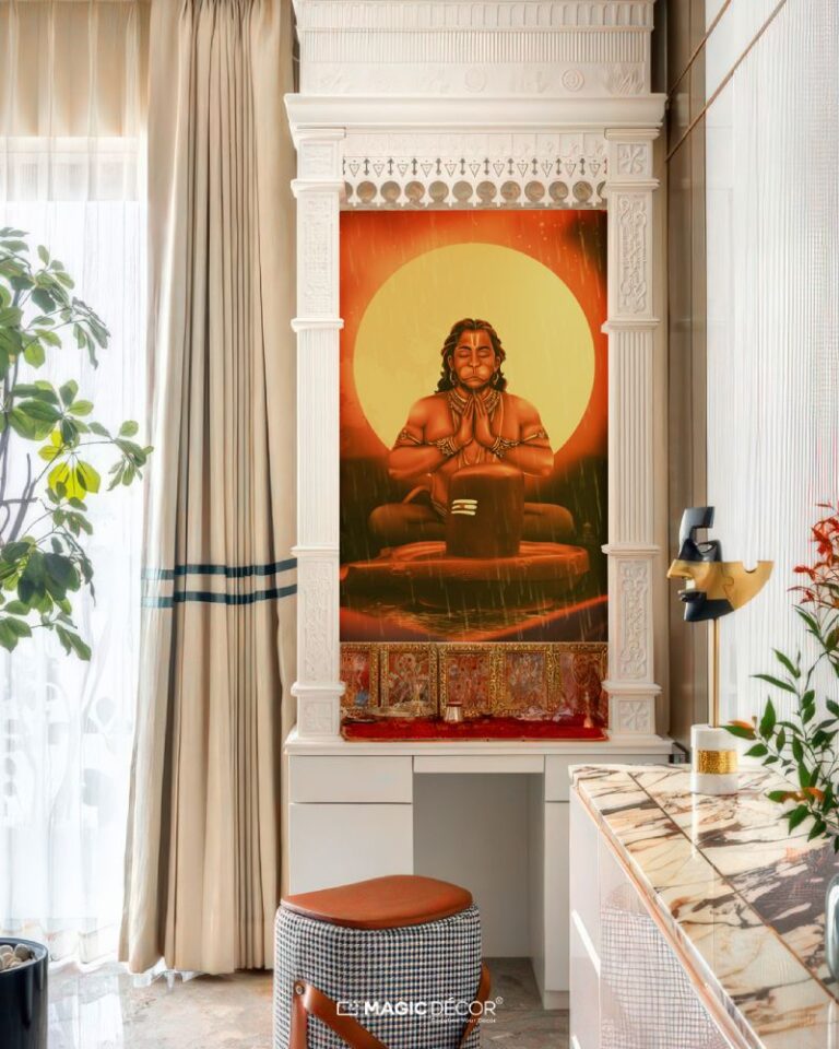 Rudra Avatar, Ram Bhakt Hanuman Wallpaper Mural - Magicdecor®