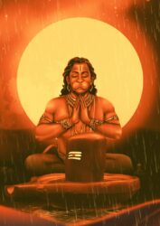 Rudra Avatar, Ram Bhakt Hanuman Wallpaper Mural - Magicdecor®
