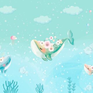 Deep Sea Daydream Whale Odyssey Wallpaper Mural