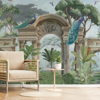 Heritage Indian Garden Mural Wallpaper