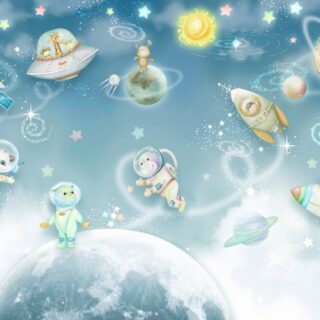 Kids Room Cosmic Space Wallpaper Mural