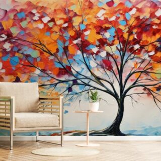 The Painted Tree Wallpaper Mural
