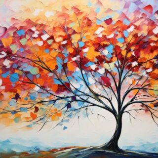 The Painted Tree Wallpaper Mural