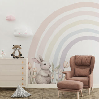 Twinkle Tails, Little Meadow Magic Kids Room Mural, Customized