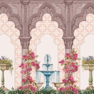 Vasantika, Bougainvillea Arch of Andalusia Wallpaper Mural