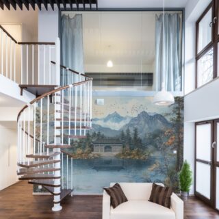 Meghvan, Asian Landscape Wallpaper Mural