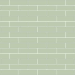 Sage Green Bricks Wallpaper Mural