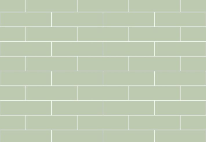 Sage Green Bricks Wallpaper Mural