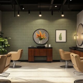 Sage Green Bricks Wallpaper Mural