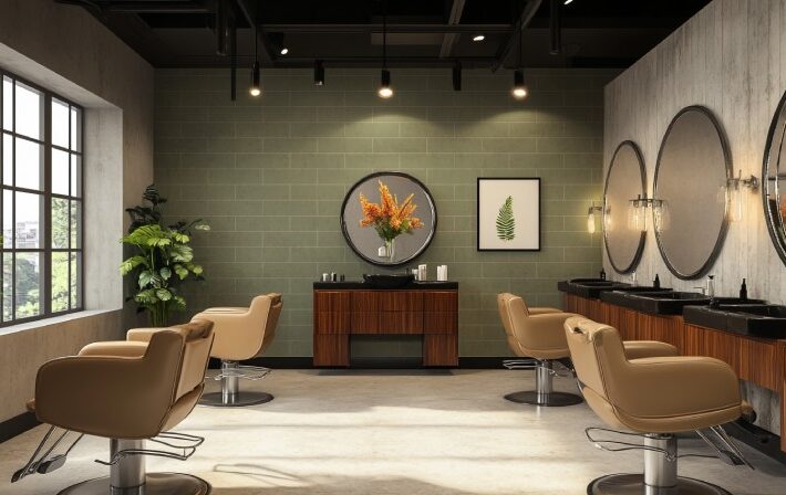 Sage Green Bricks Wallpaper Mural