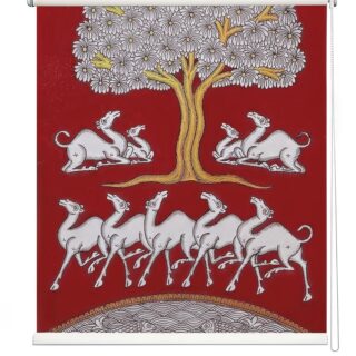 Folk Art Tree of Life Inside Roller Blinds m