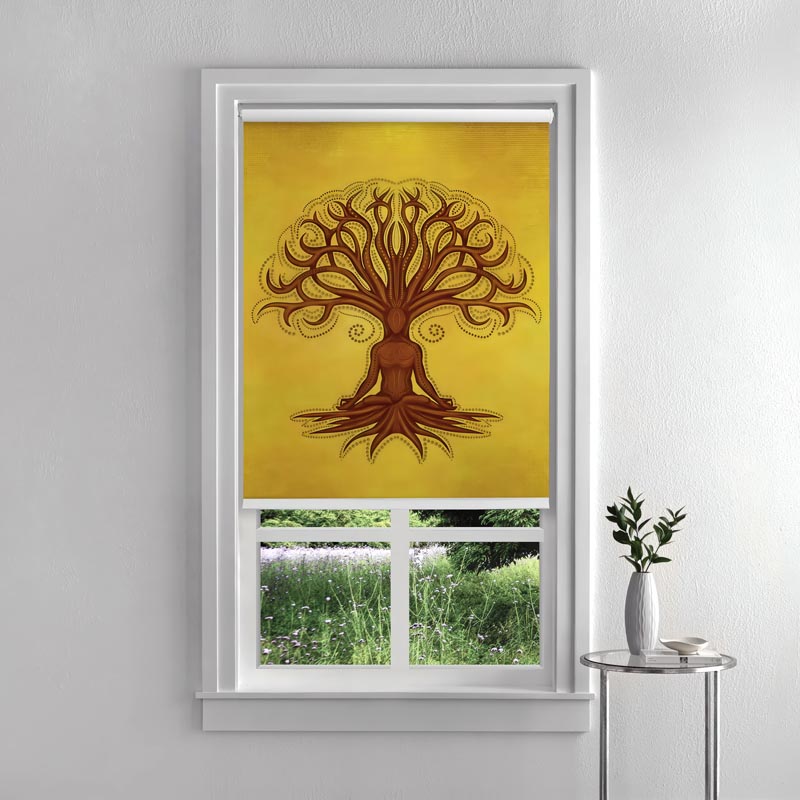 Meditative Tree Inside Roller Blinds