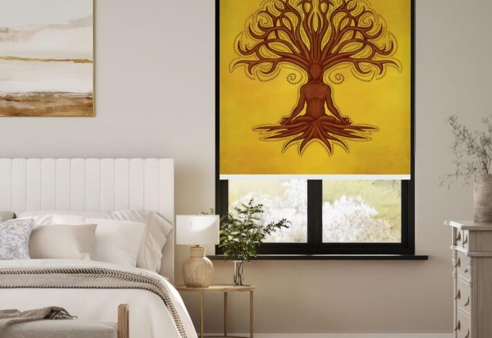 Meditative Tree Outside Roller Blinds