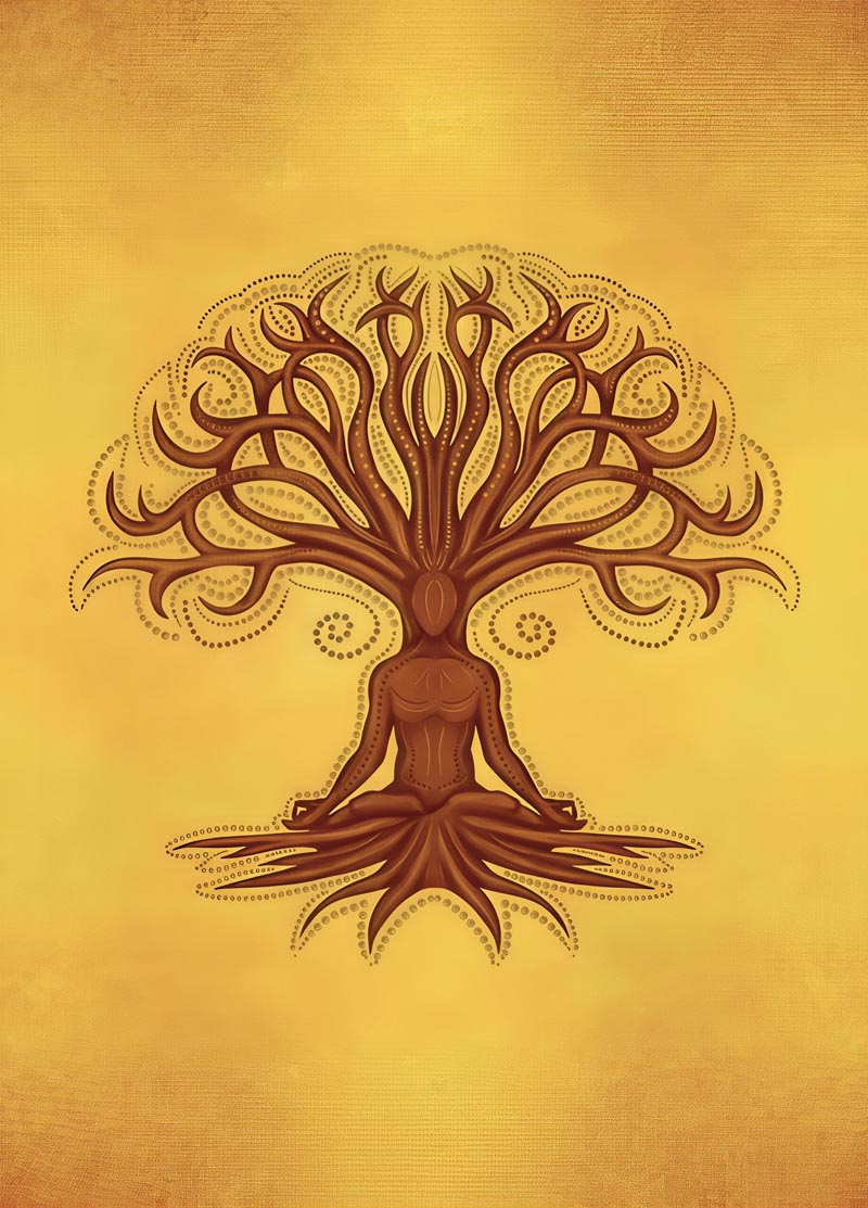 Meditative Tree Roller Blinds