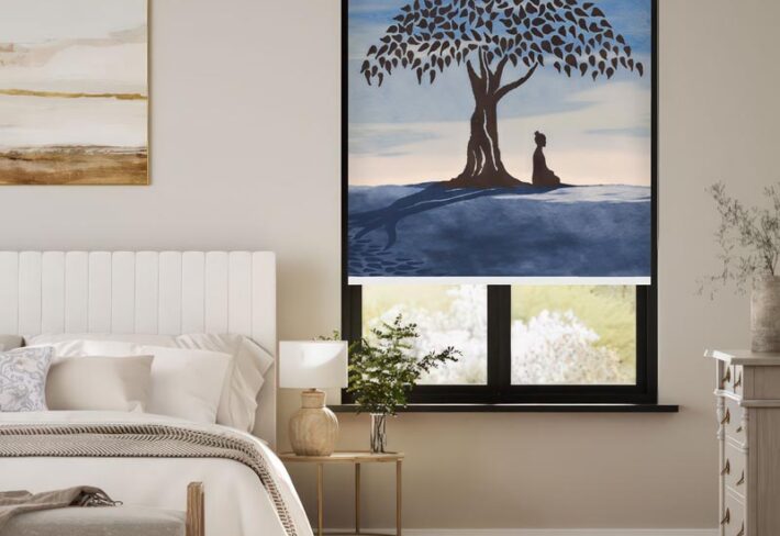 Peaceful Landscape Outside Roller Blinds