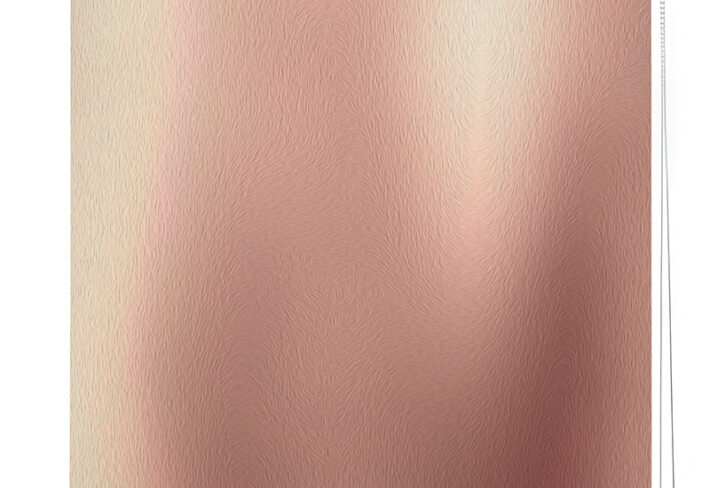 Shimmering Rose Gold Roller Blinds