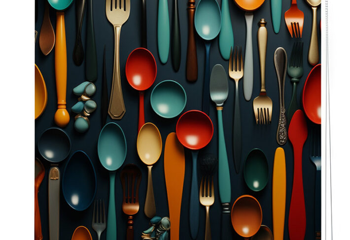 Spoon Themed 3D Effect Roller Blinds