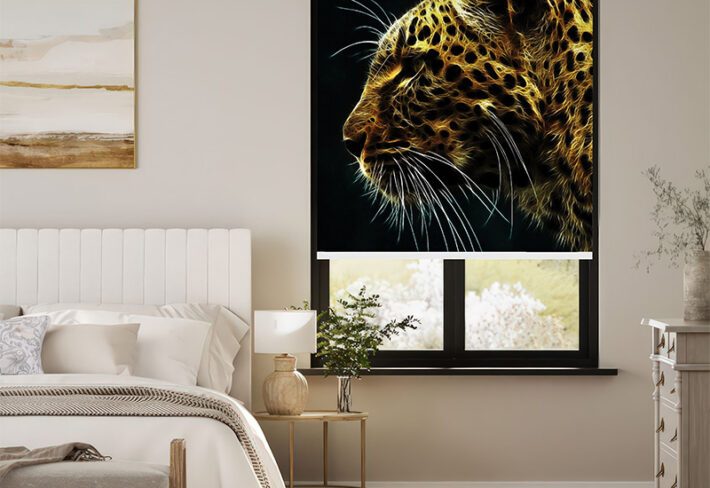 Radiant Leopard Outside Roller Blinds