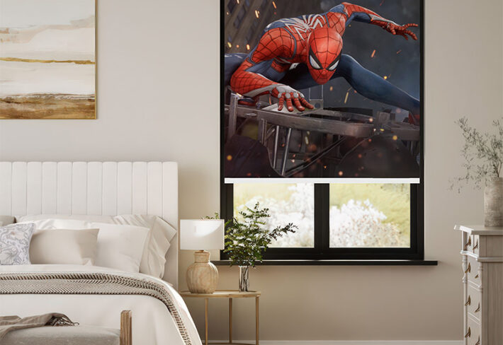 Amazing Spiderman Outside Roller Blinds