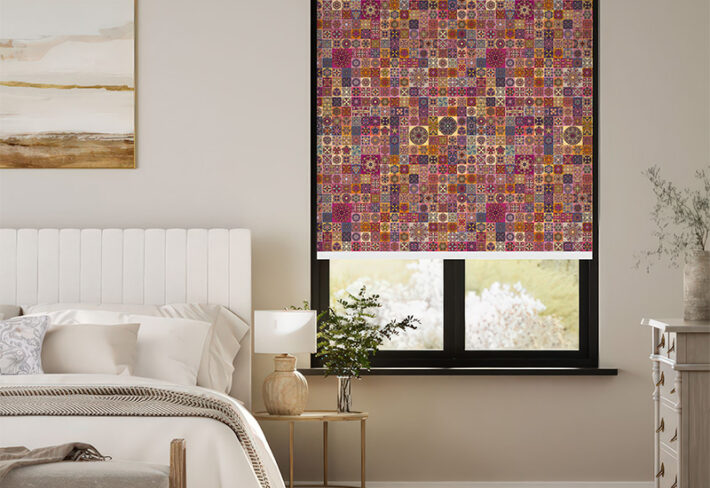 Moroccan Design Outside Roller Blinds