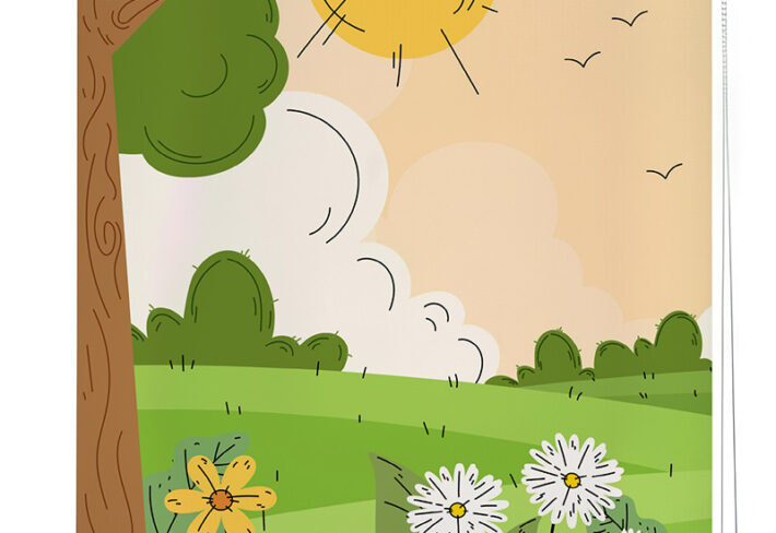 Cartoonist Landscape Roller Blinds