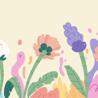 Soothing Floral Art Roller Blinds