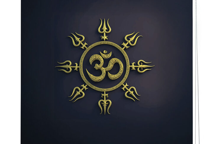 Om Bramh Pooja Room Roller Blinds