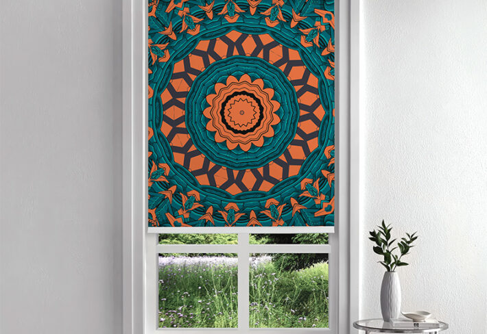 Modern Mandala Design Inside Roller Blinds